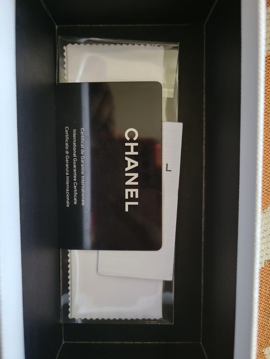 Chanel Black Frame Sunglasses with Pink Gradient Lenses